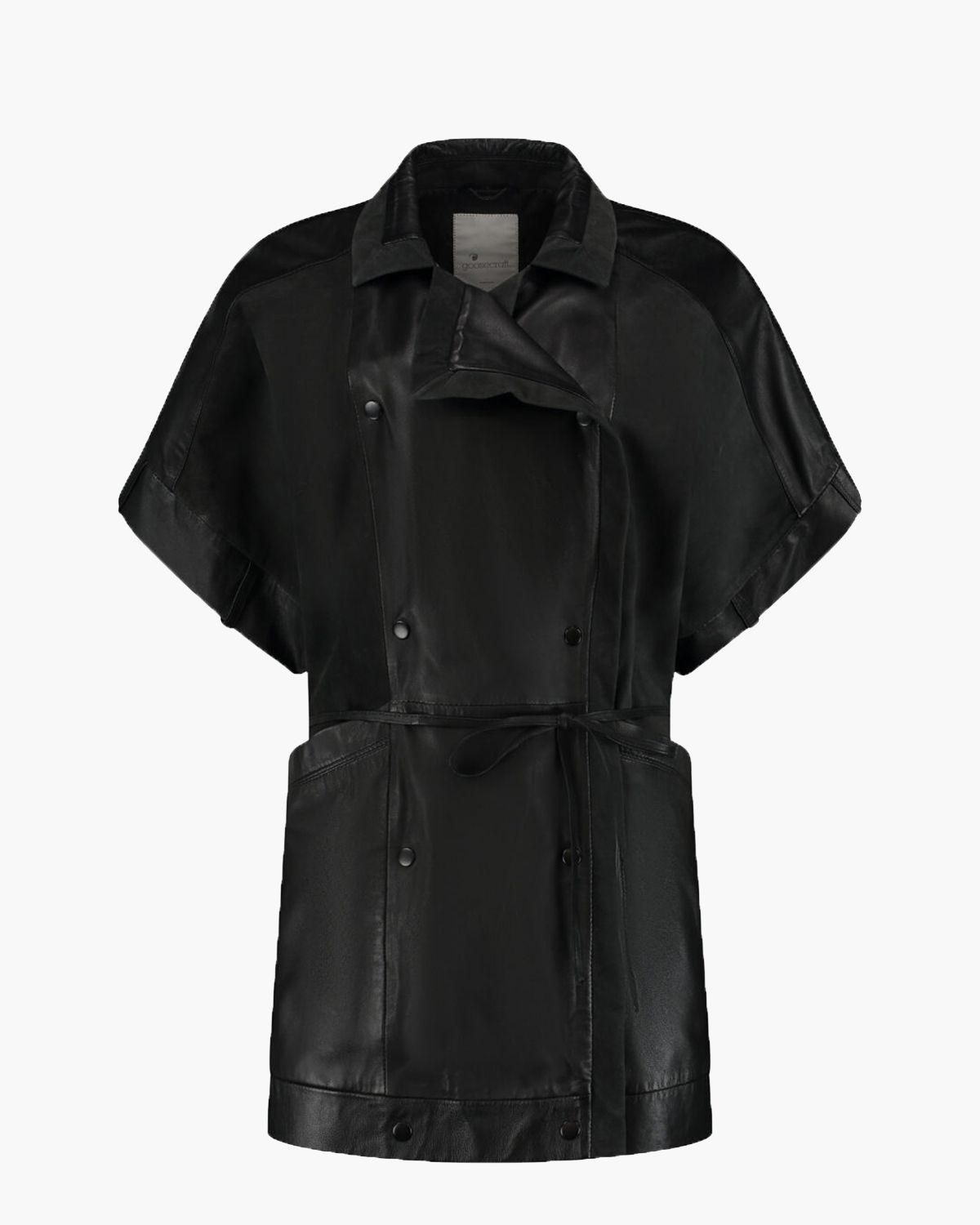 Ella Biker Zwart Damesvest