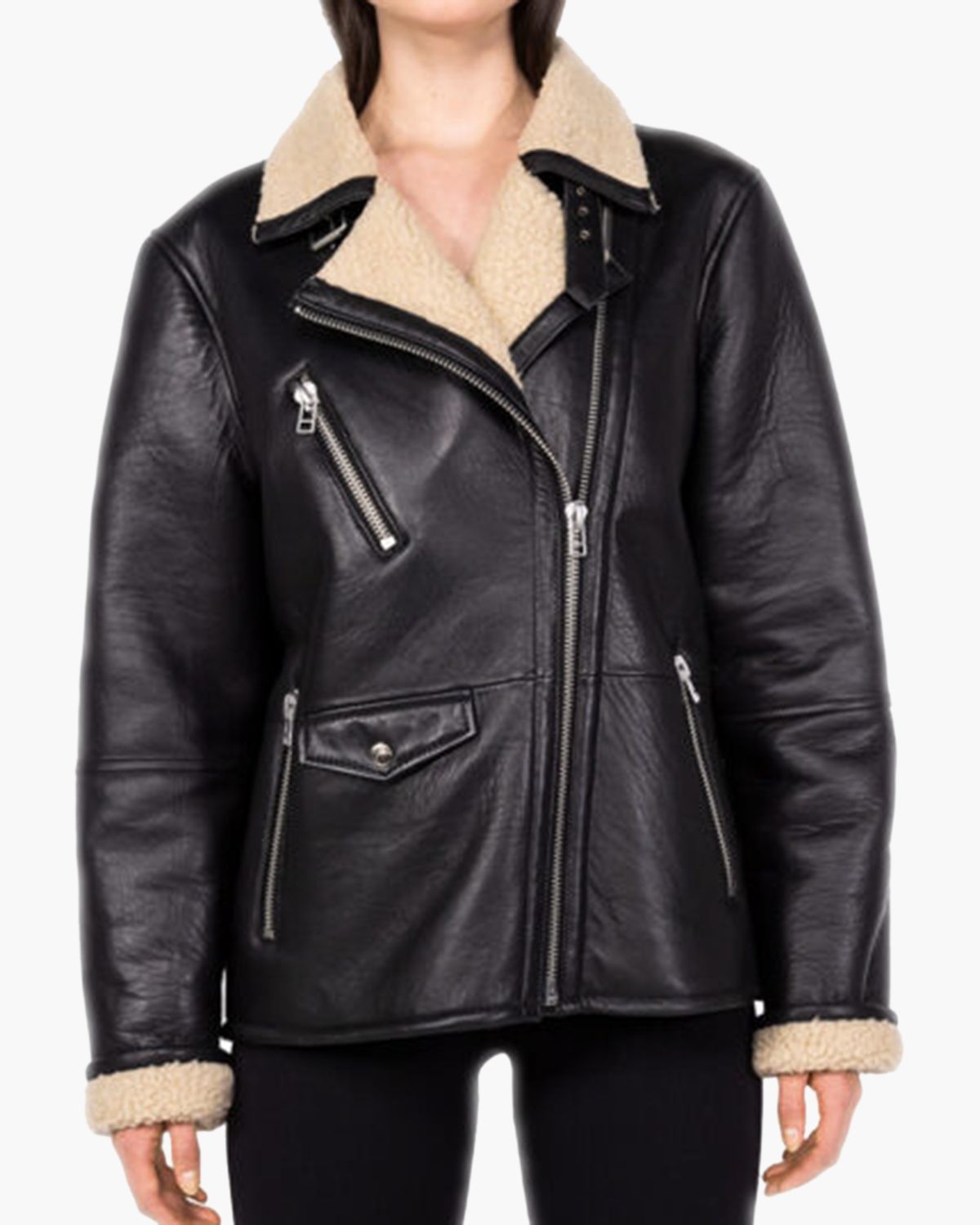 Violet Biker Zwart Damesjacket