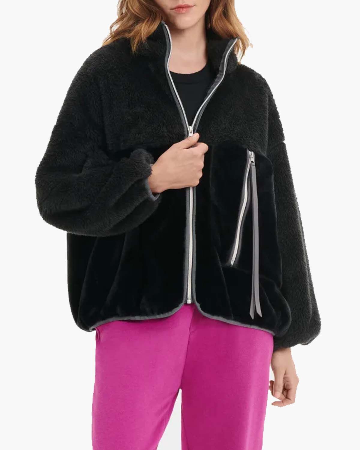 Marlene Sherpa II Jacket Black Damesjack