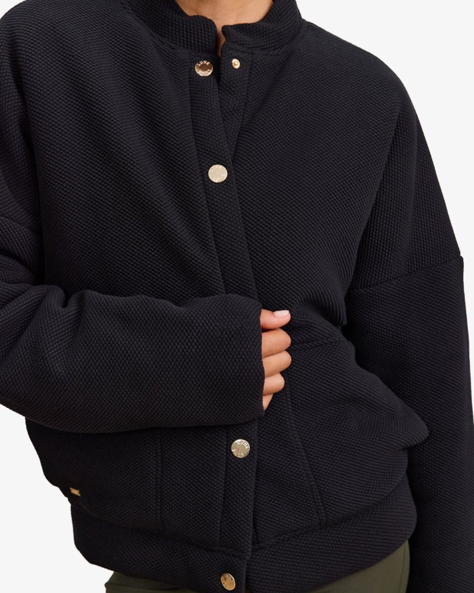 Moon Classic Oversized Padded Bomber Zwart Damesjack