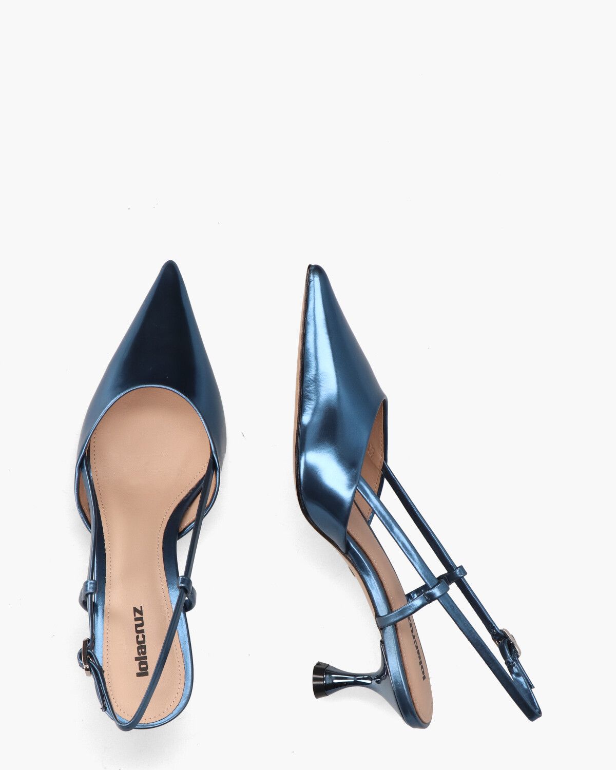 Carmen Blauw Dames Slingbackpumps