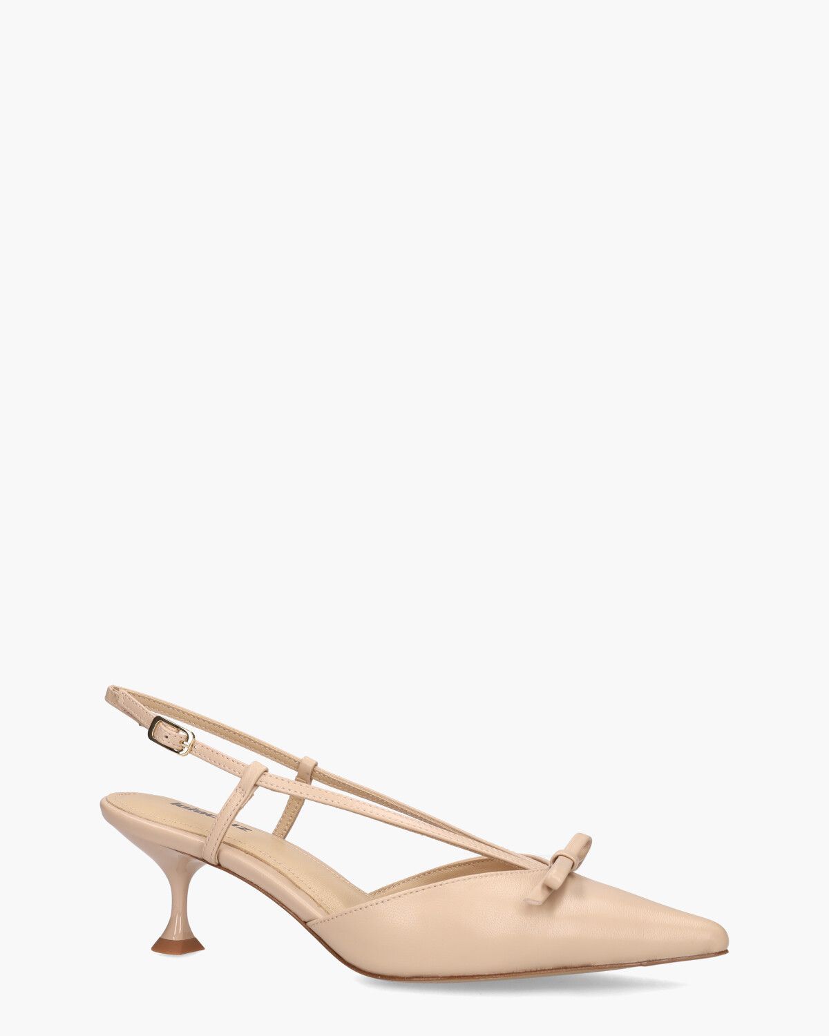 Satina Nude Dames Slingbackpumps