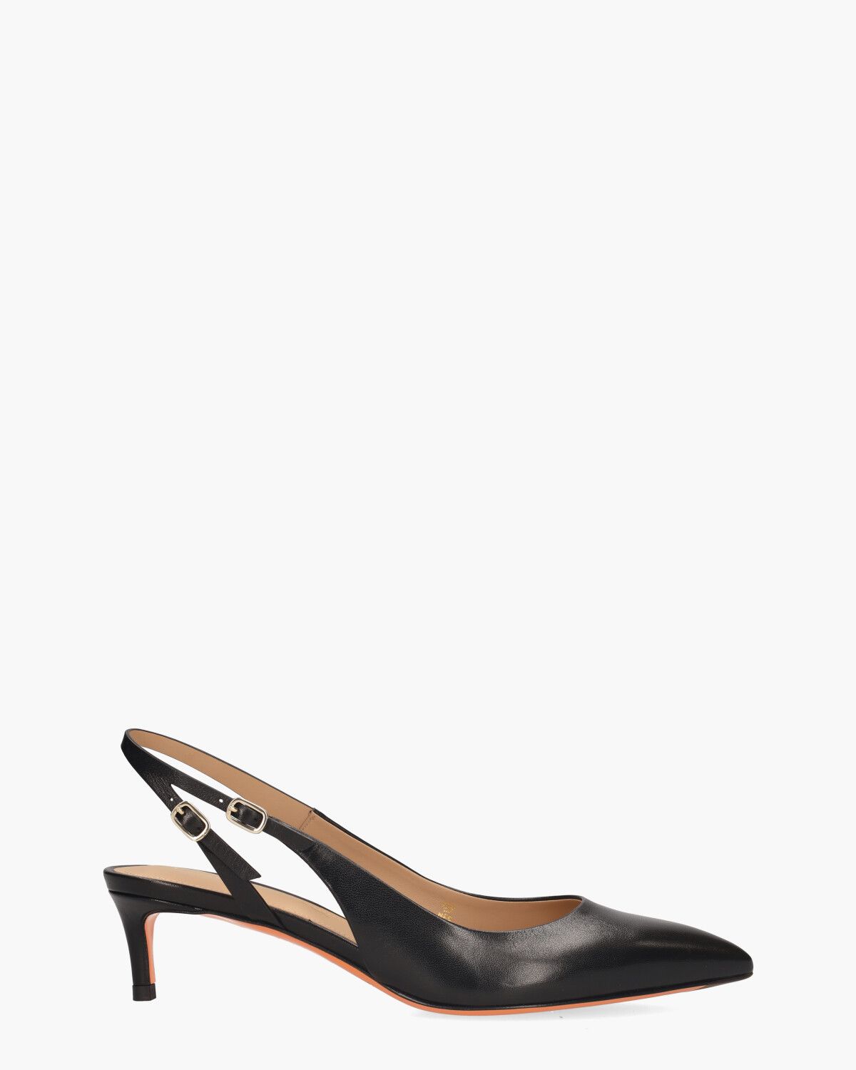 71407 Zwart Dames Slingbackpumps