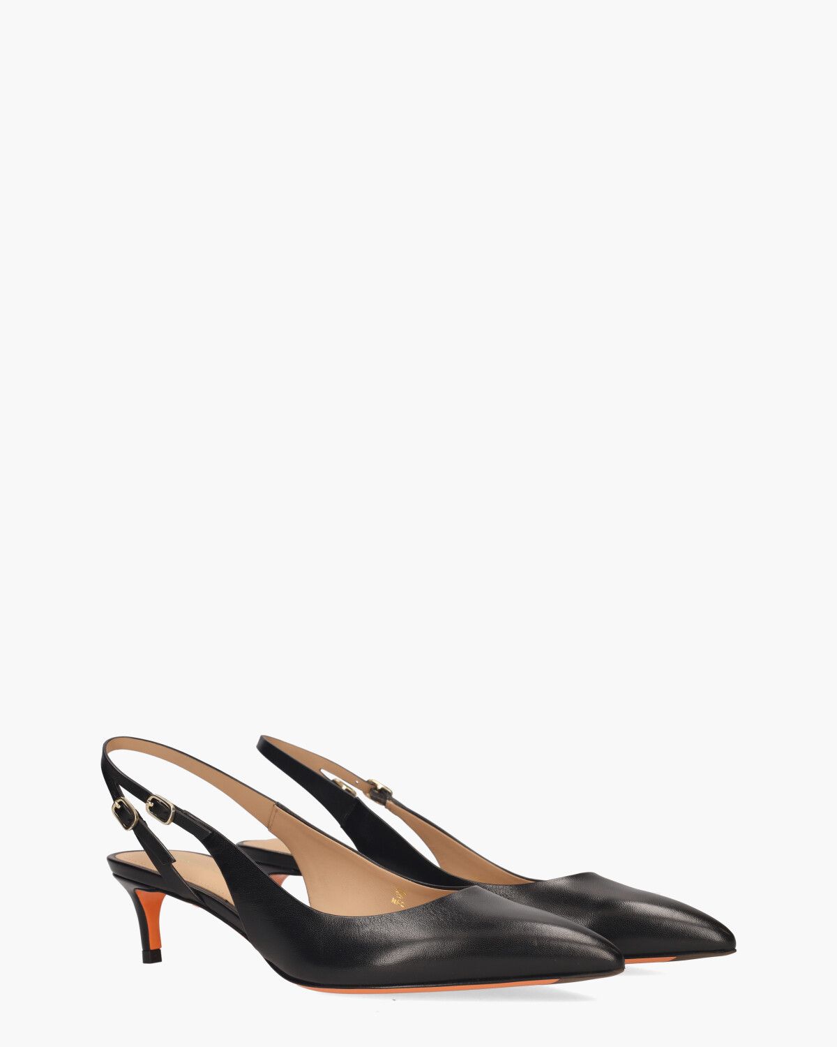 71407 Zwart Dames Slingbackpumps