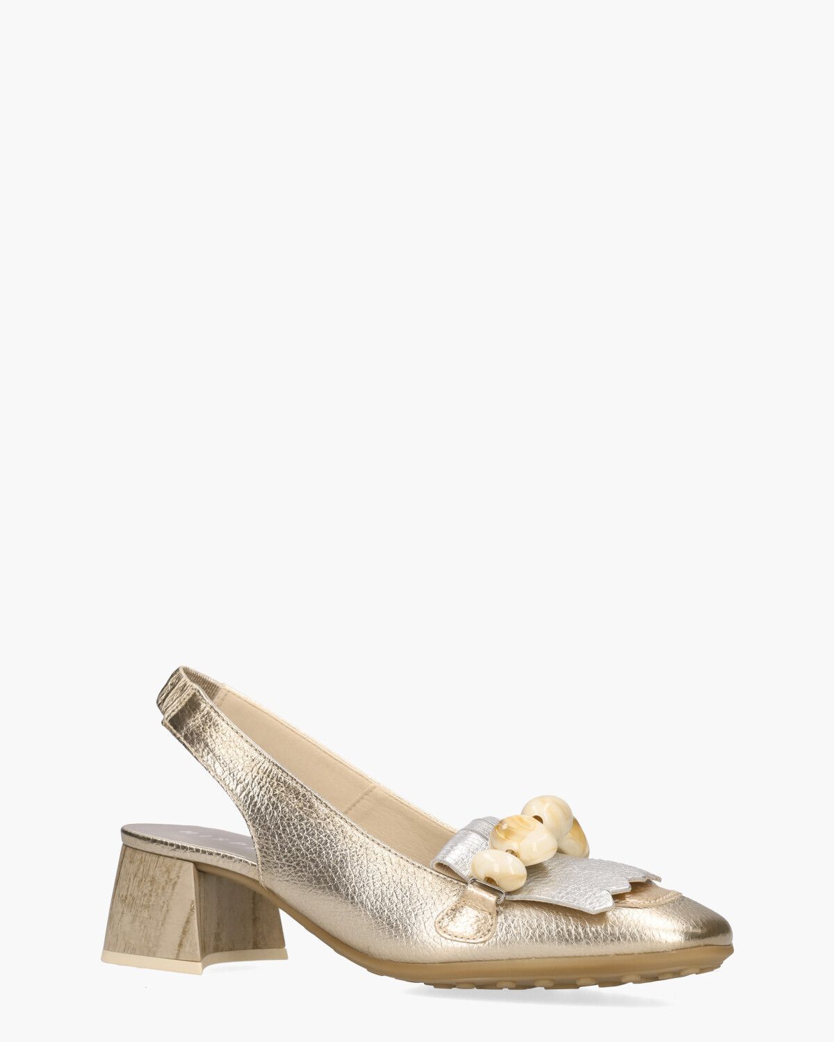 HV253945 Goud Dames Slingbackloafers