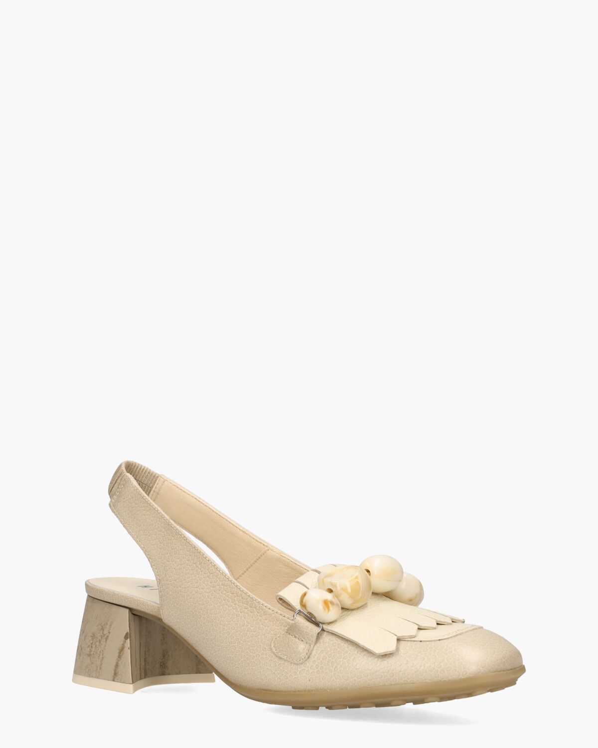 HV253945 Beige Dames Slingbackloafers