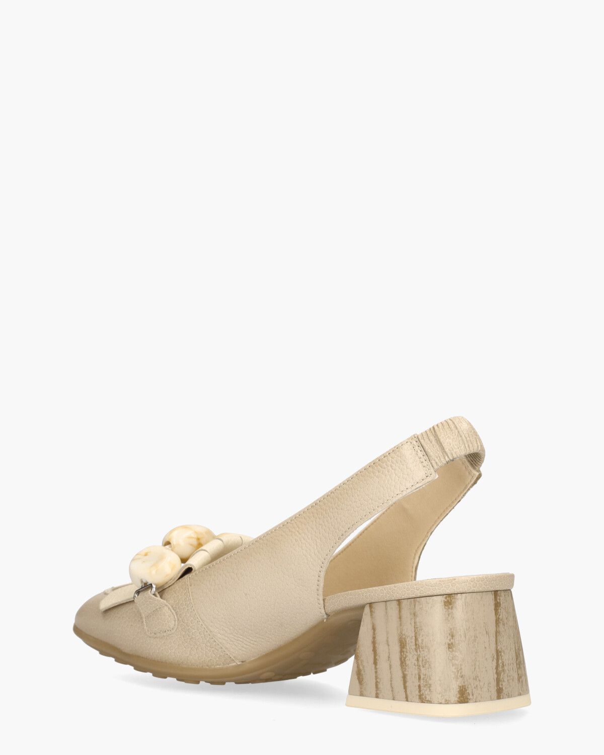 HV253945 Beige Dames Slingbackloafers