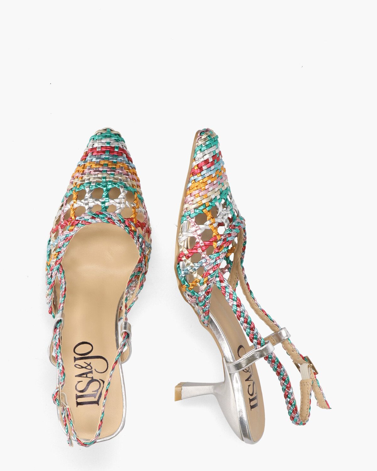 Waqi Multicolor Dames Slingbackpumps