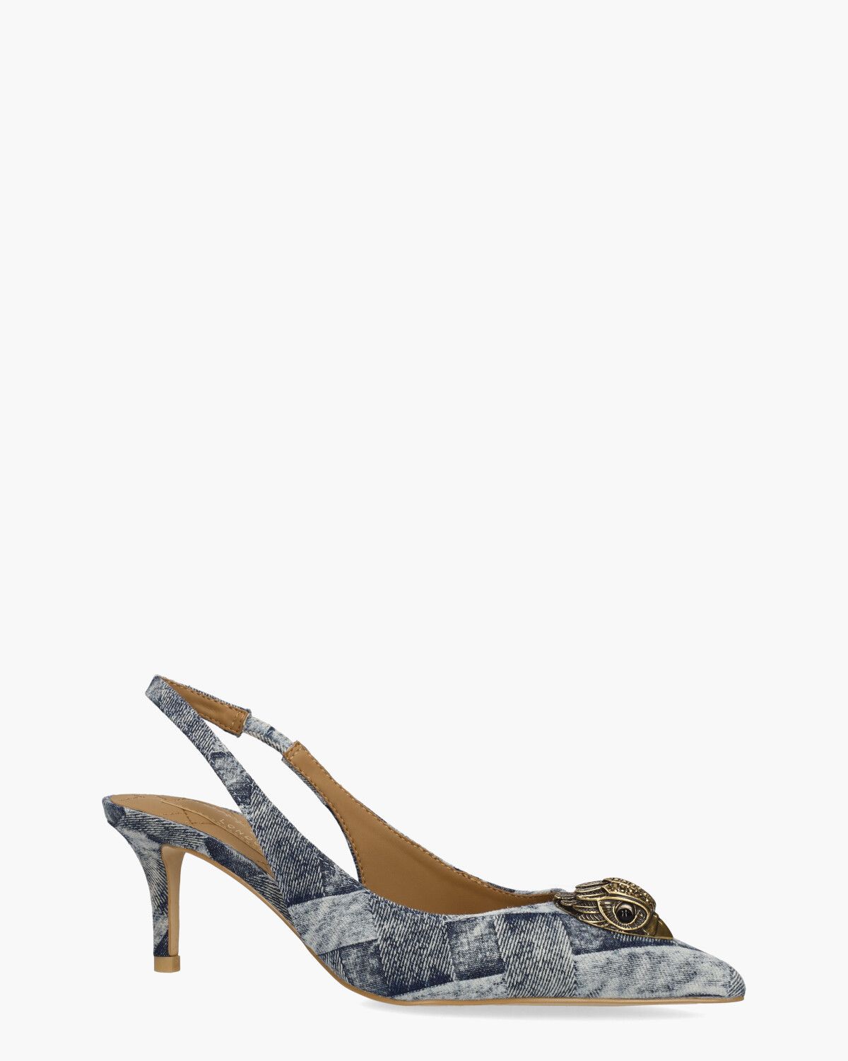 Belgravia Sling Back Heel Jeansblauw Dames Slingbackpumps