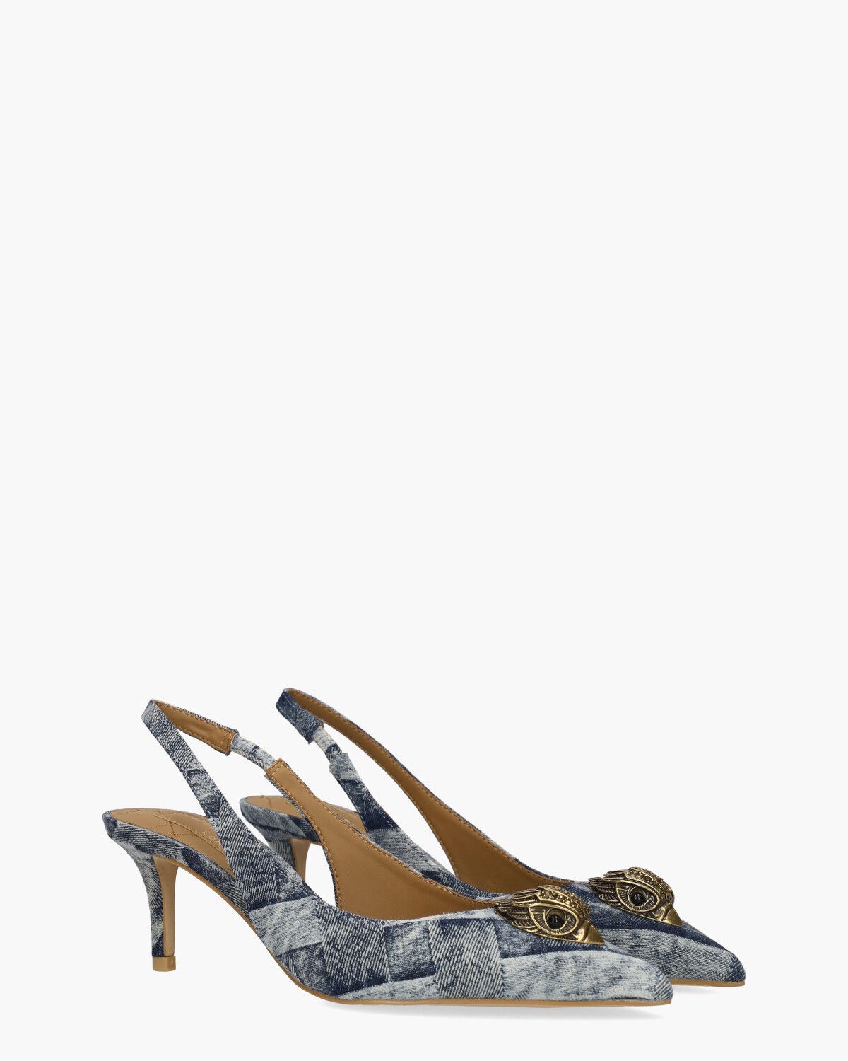 Belgravia Sling Back Heel Jeansblauw Dames Slingbackpumps