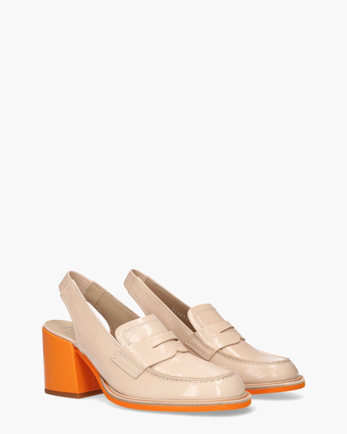32317 Beige Dames Slingbackpumps