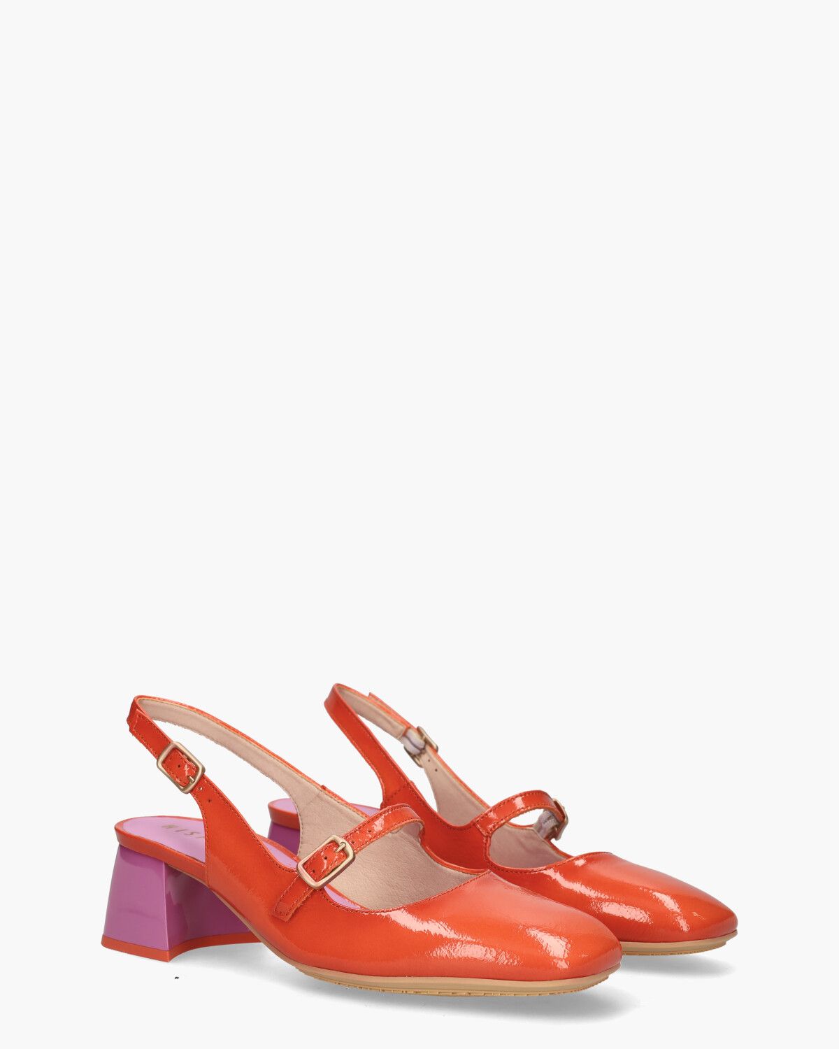 HV243318 Rood/Paars Dames Slingbackloafers
