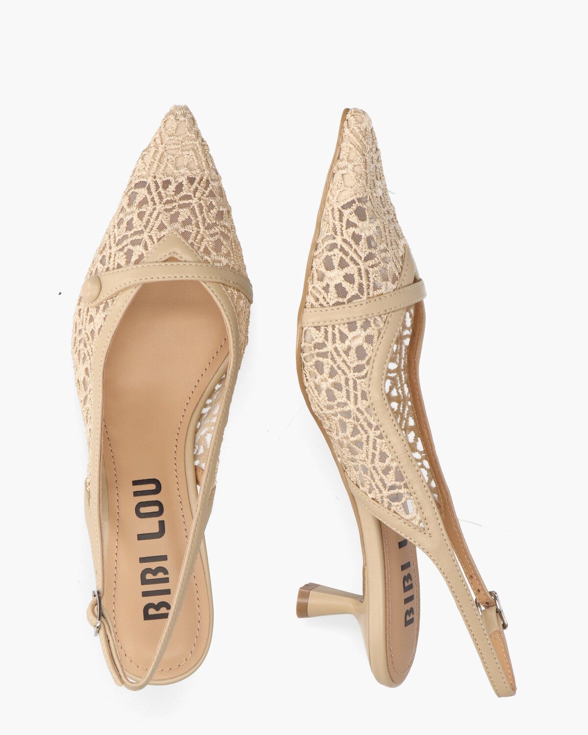 596Z72VK Beige Dames Slingbackpumps