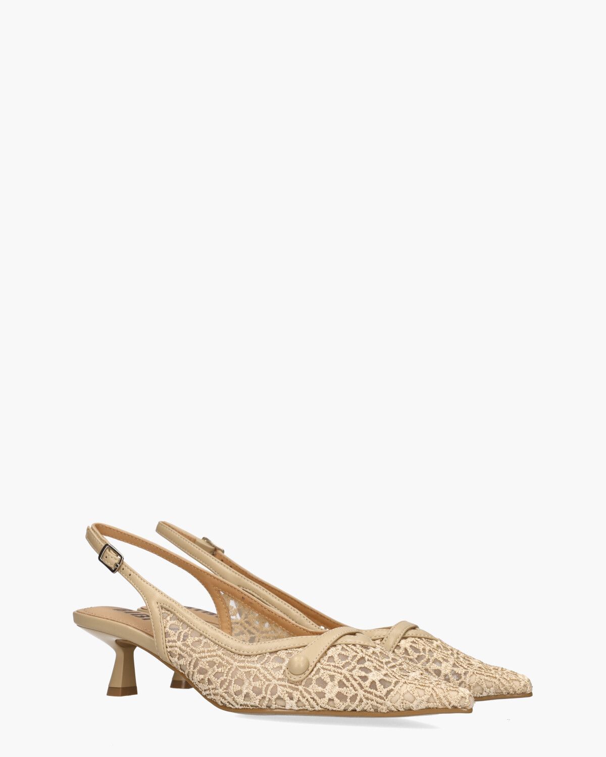 596Z72VK Beige Dames Slingbackpumps