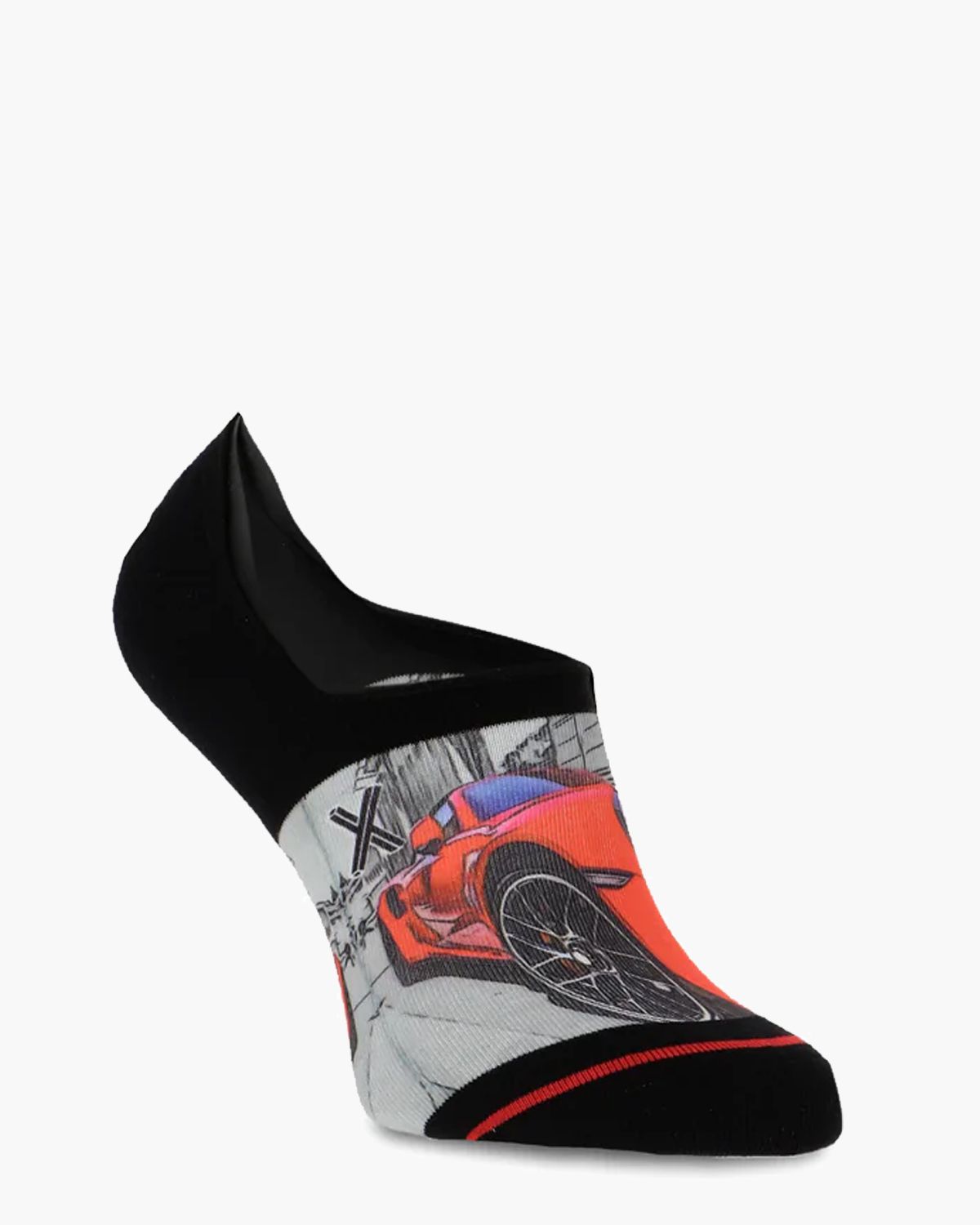 Red Sportscar 62054 Heren Sneakersokken