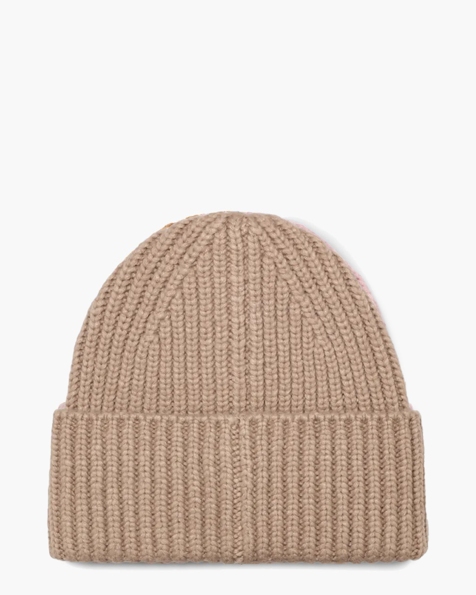 Chunky Rib Beanie Putty Muts