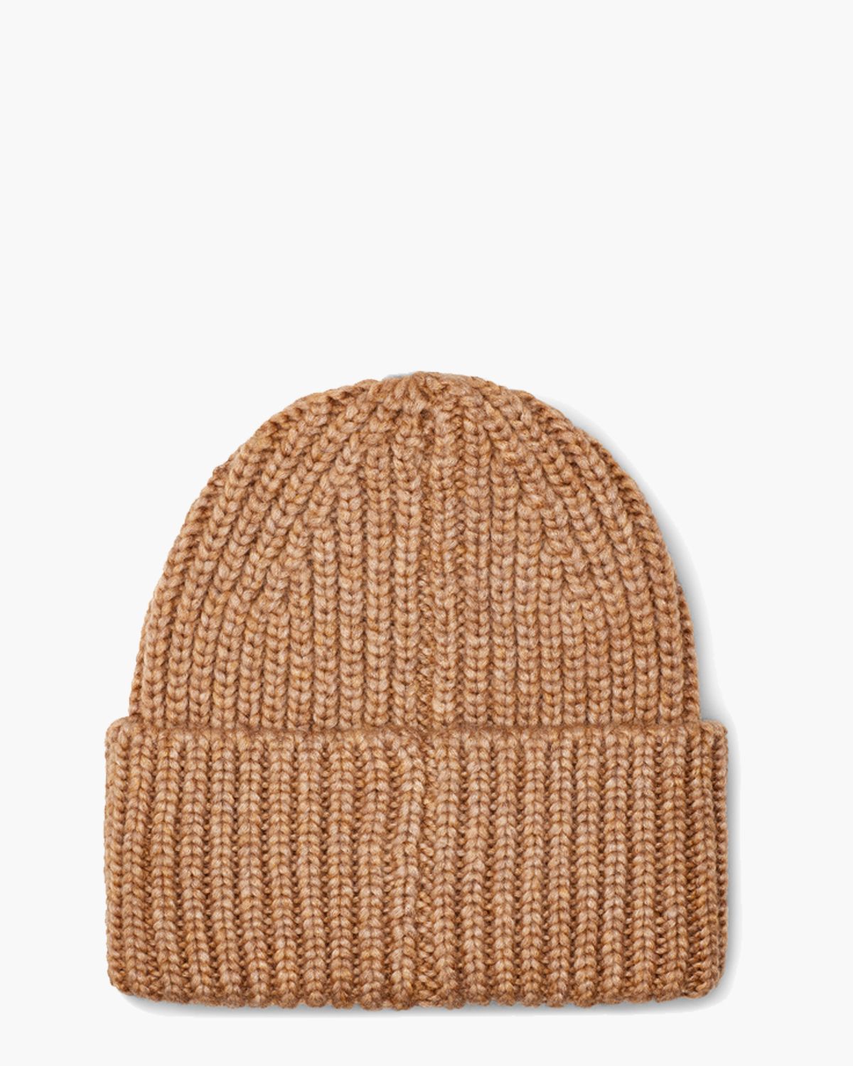 Chunky Rib Beanie Camel Muts