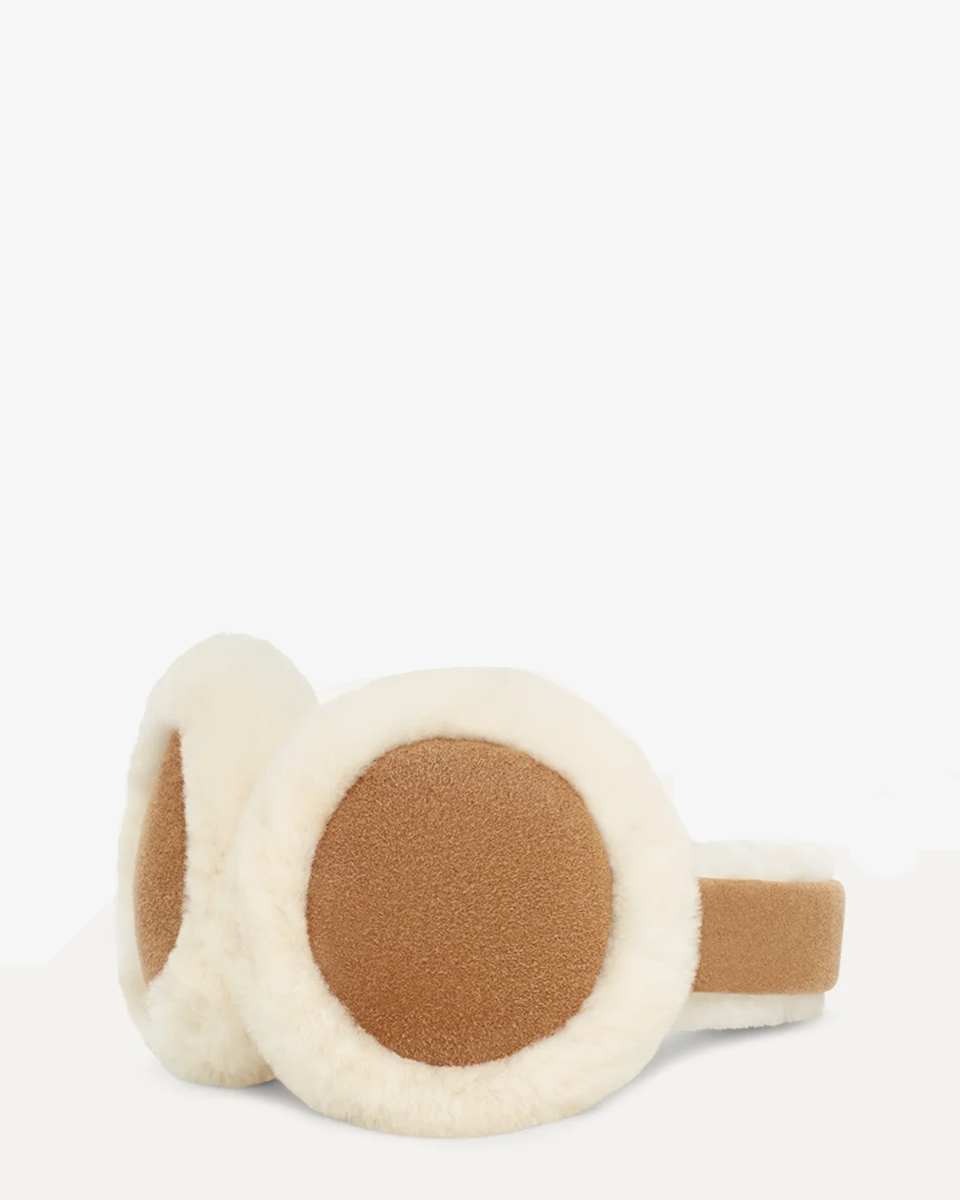 Sheepskin Bluetooth Earmuff Chestnut Dames Oorwarmers
