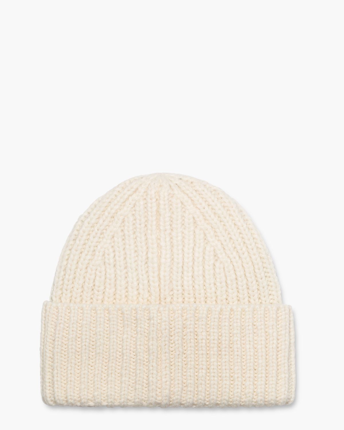 Chunky Rib Beanie Beige Damesmuts