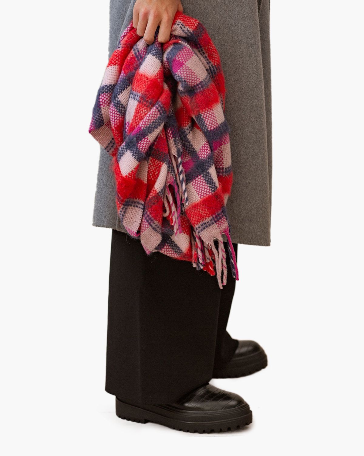 Check Sillian Scarf Rood Sjaal