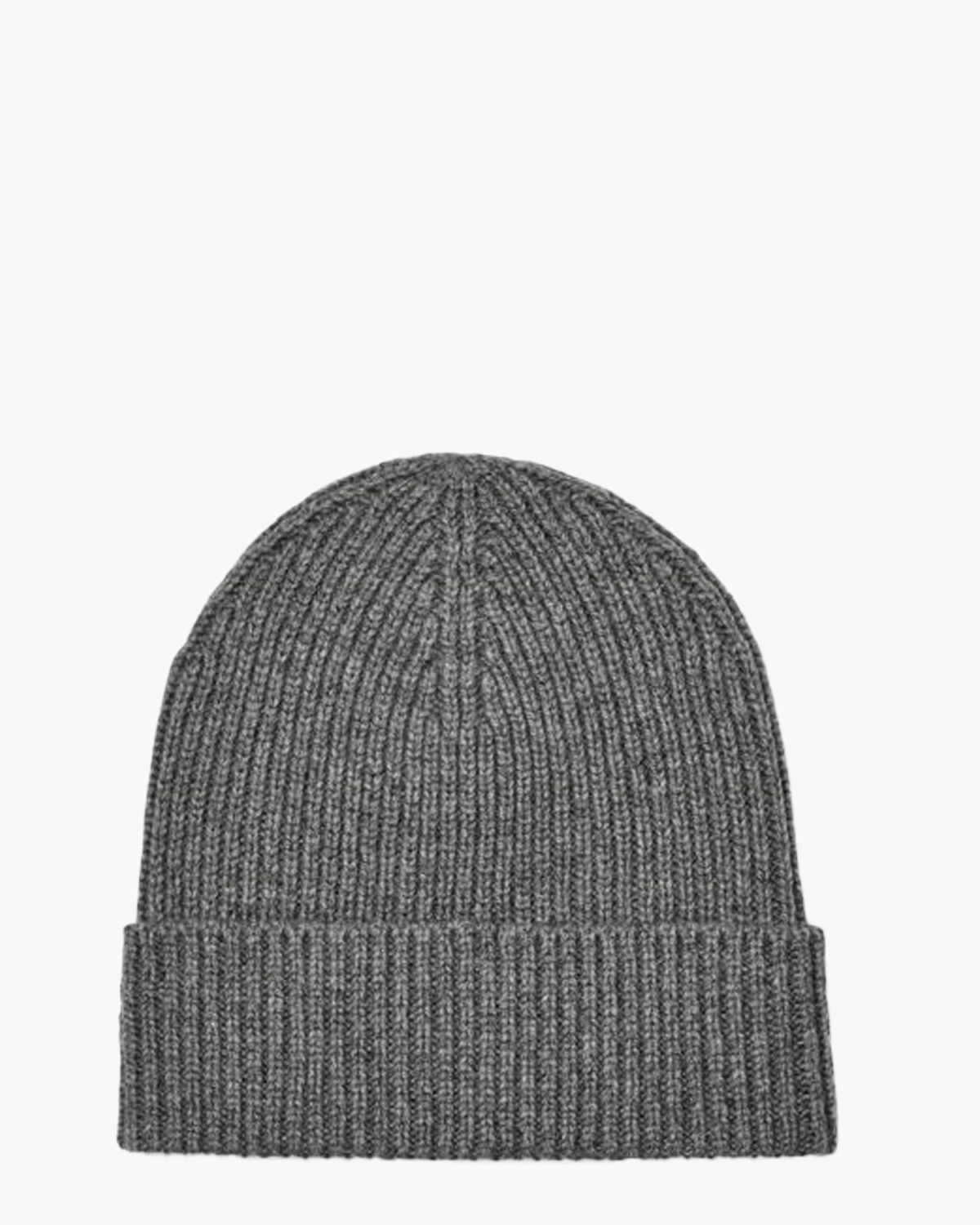 Wide Cuff Rib Beanie Grijs Muts