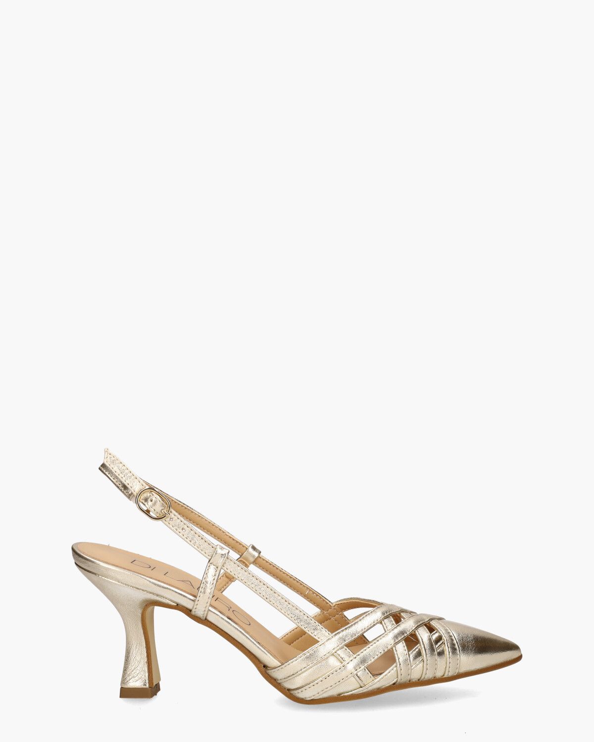 Romaisa Goud Dames Slingbackpumps