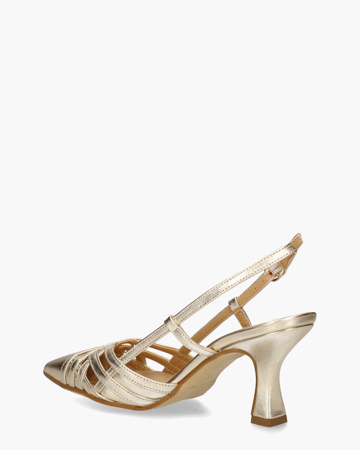 Romaisa Goud Dames Slingbackpumps