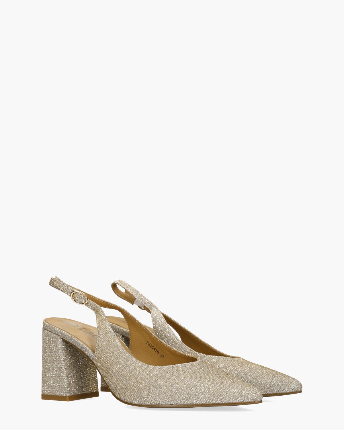 Wiby Goud Dames Slingbackpumps