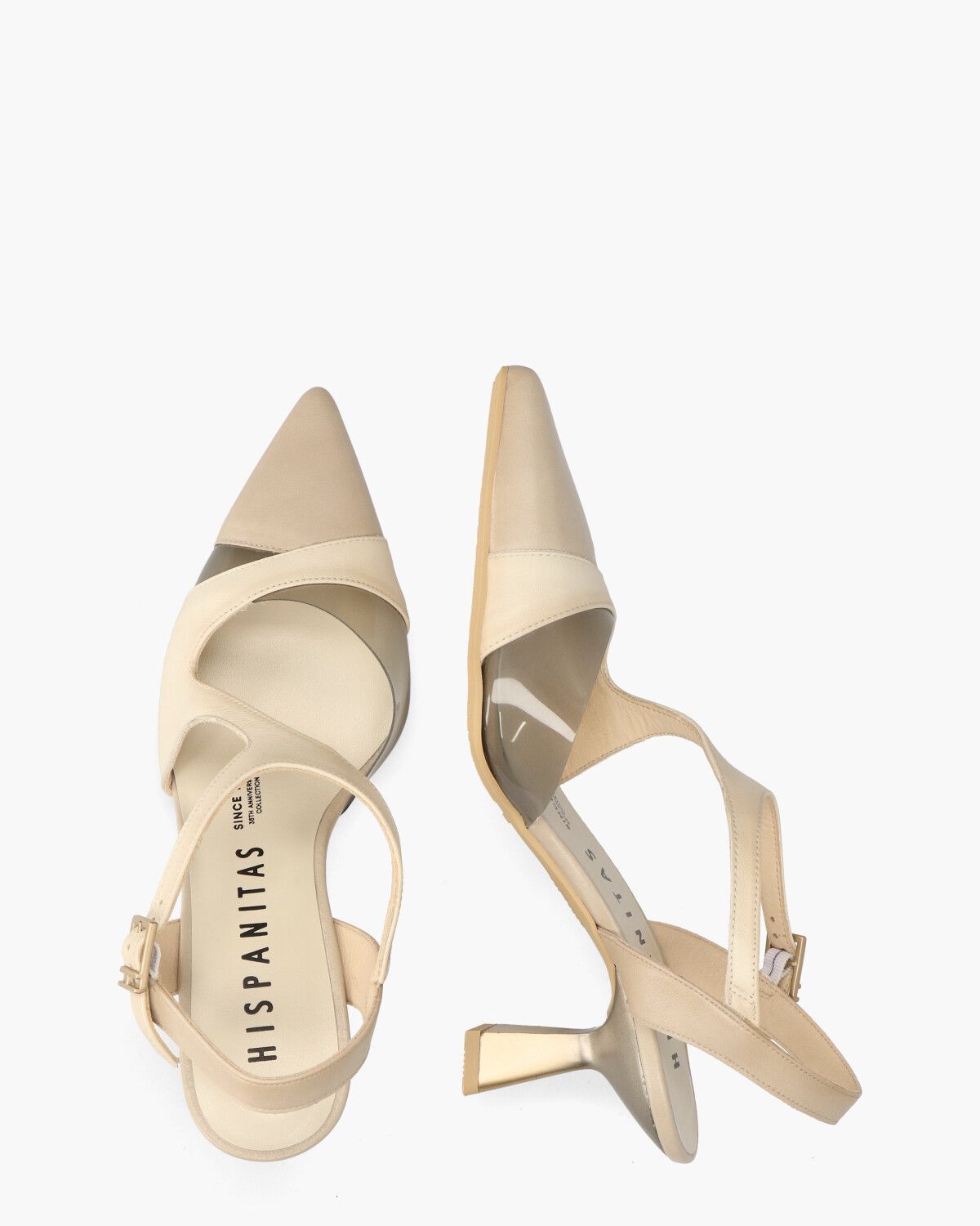 HV253912 Off-White/Beige Damespumps