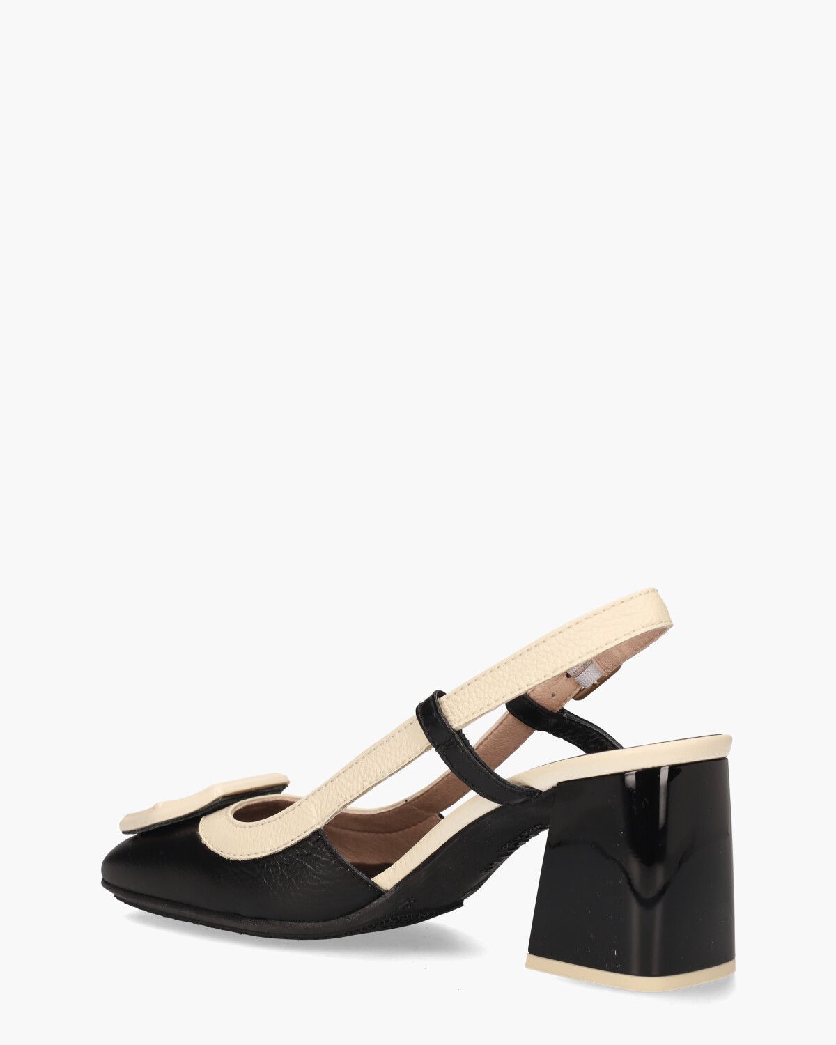 CHV243221 Zwart/Off-White Dames Slingbackpumps