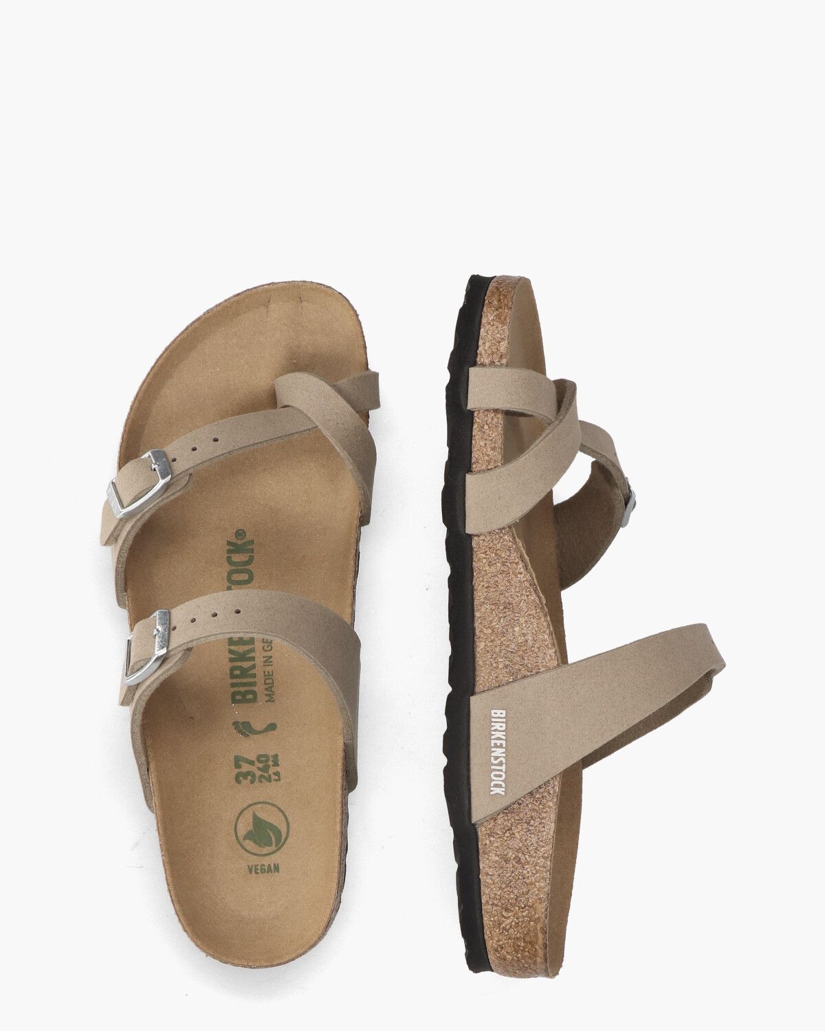Mayari Vegan Taupe Damesslippers