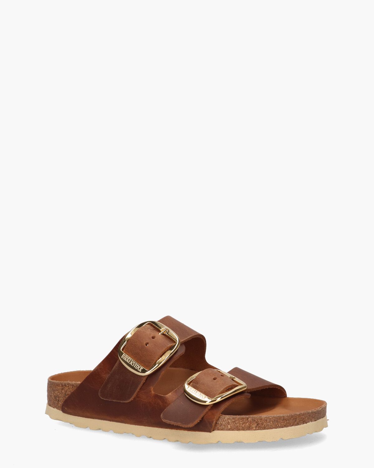 Arizona Big Buckle Cognac Damesslippers