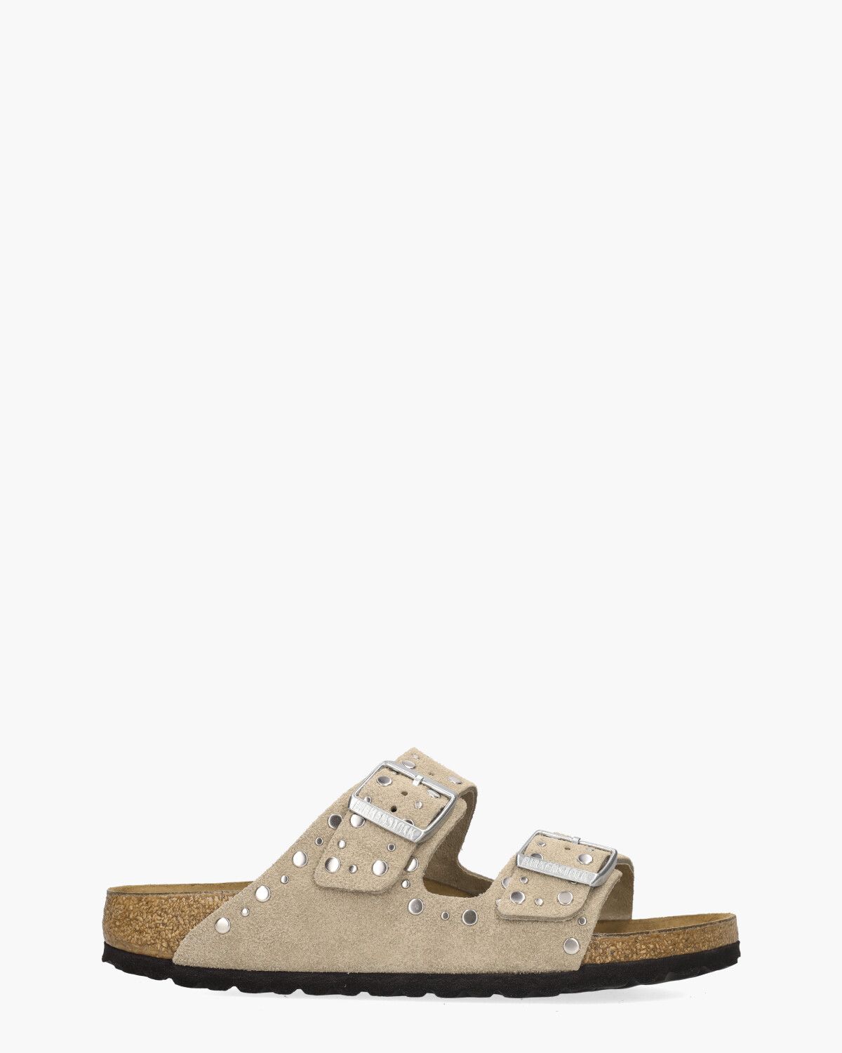Arizona Rivet Taupe Damesslippers