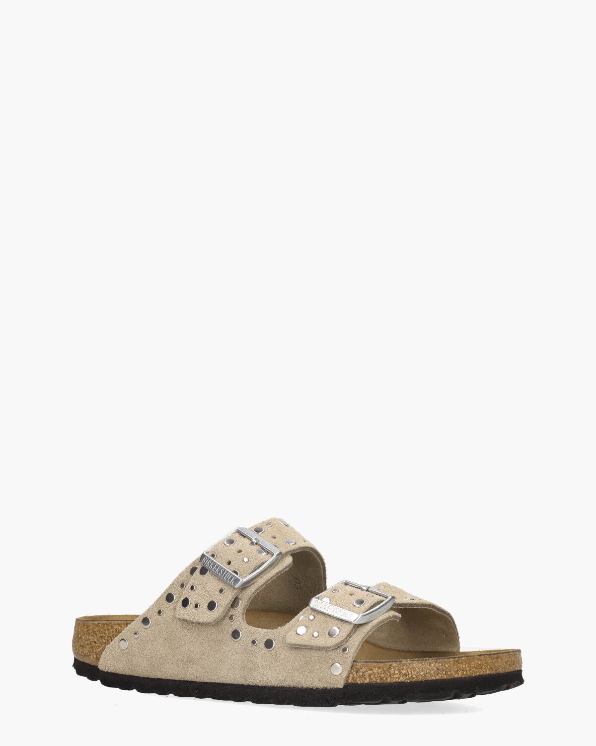 Arizona Rivet Taupe Damesslippers