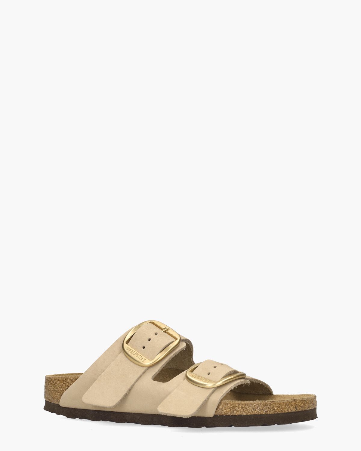 Arizona Big Buckle Beige Damesslippers