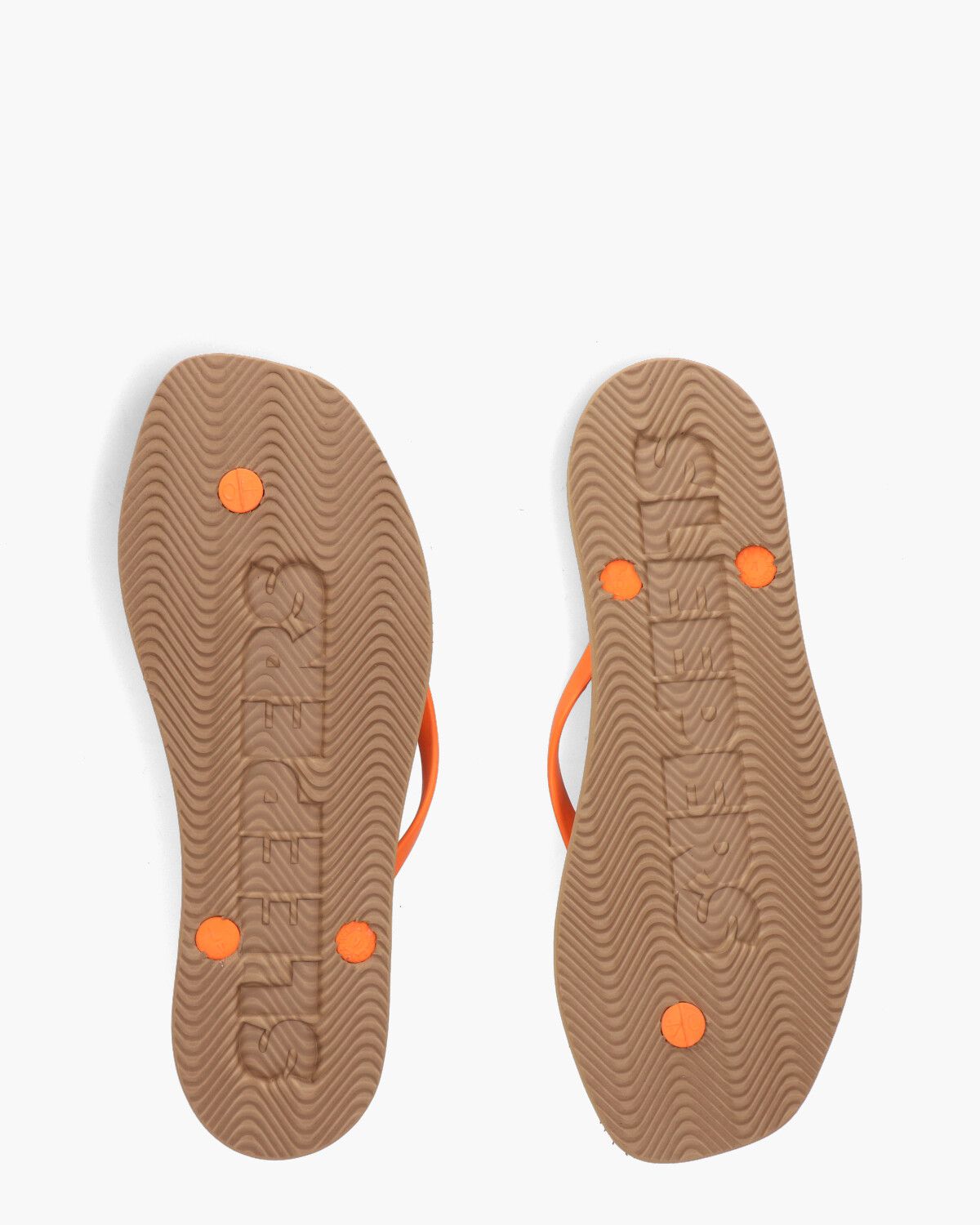 Tapered Oranje Damesslippers