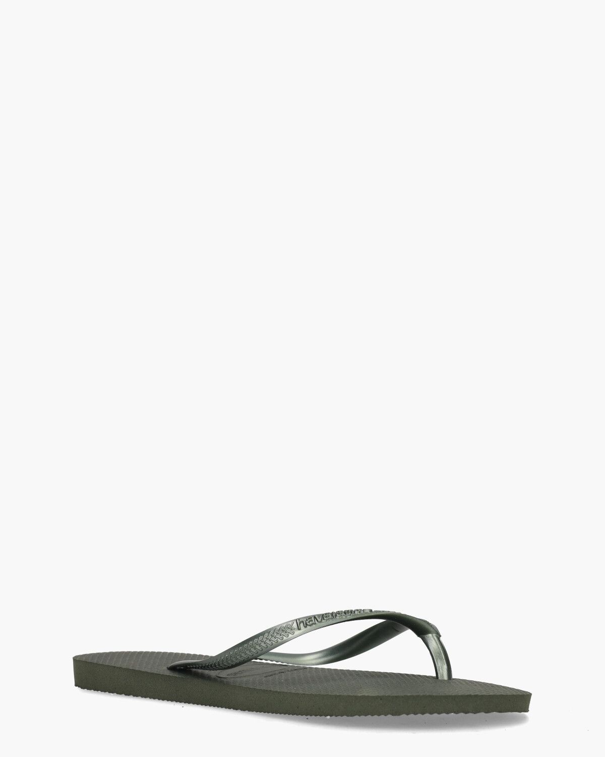 Slim Metallic Groen Damesslippers