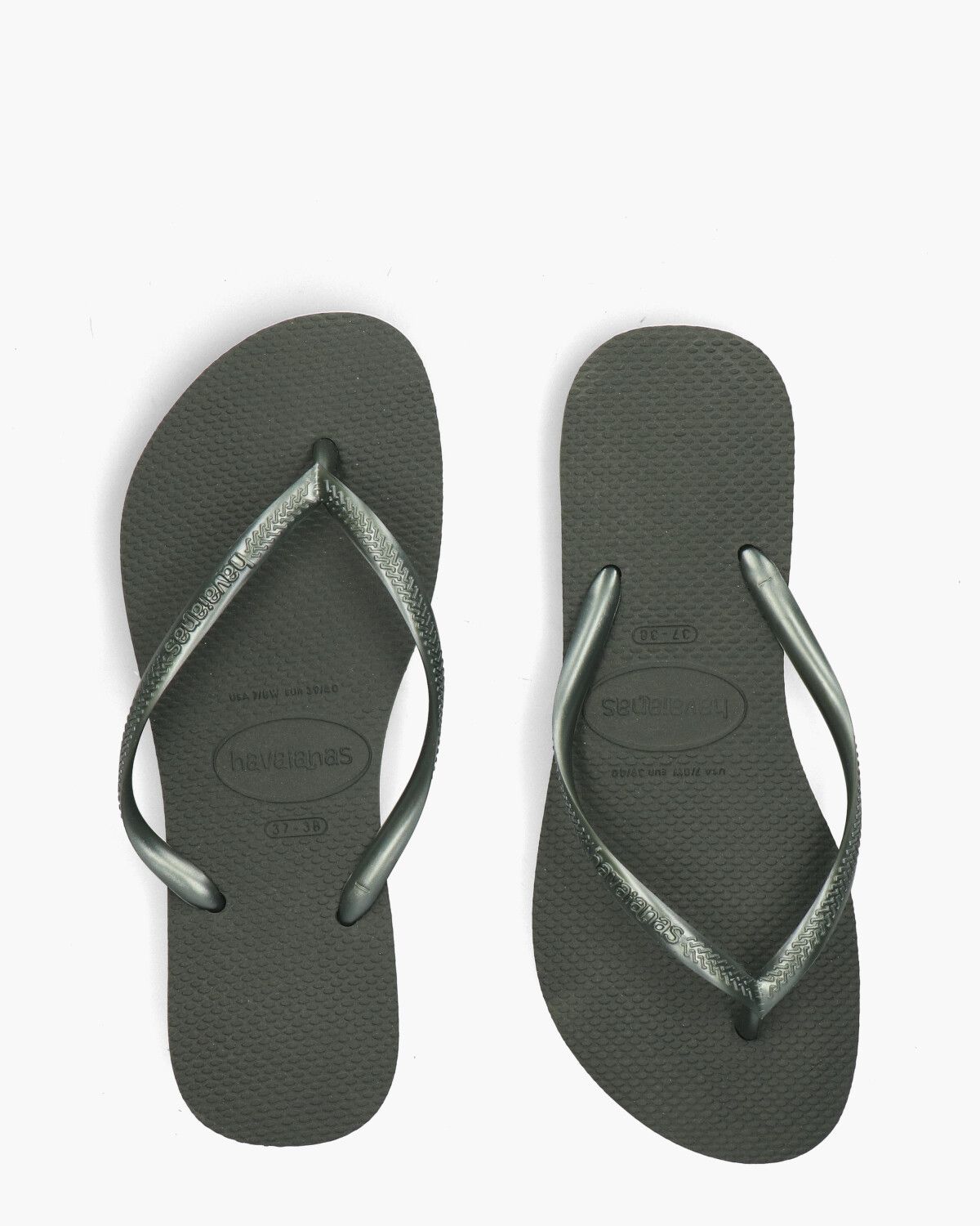 Slim Metallic Groen Damesslippers