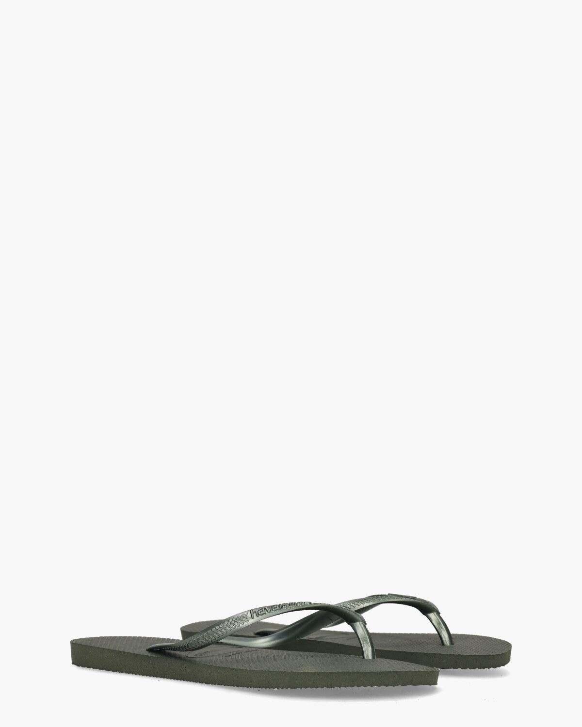 Slim Metallic Groen Damesslippers