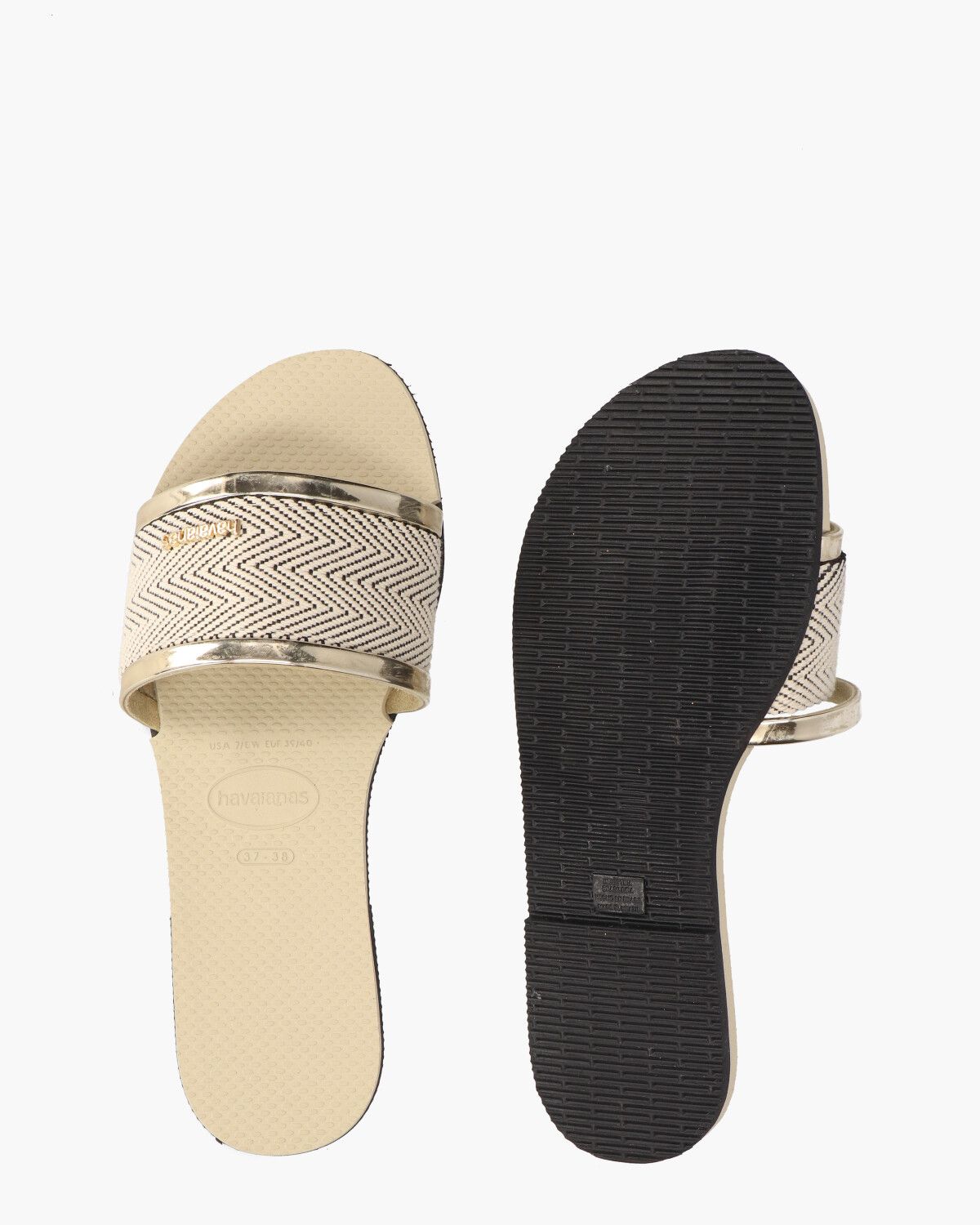 You Trancoso Premium Beige/Platina Dameslippers