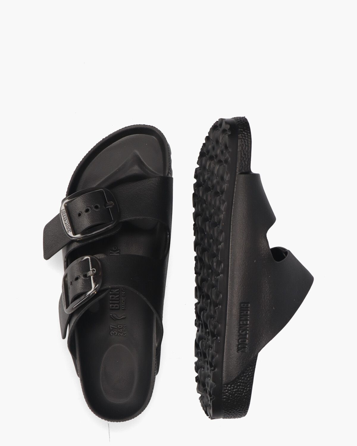 Arizona Big Buckle Zwart Damesslippers