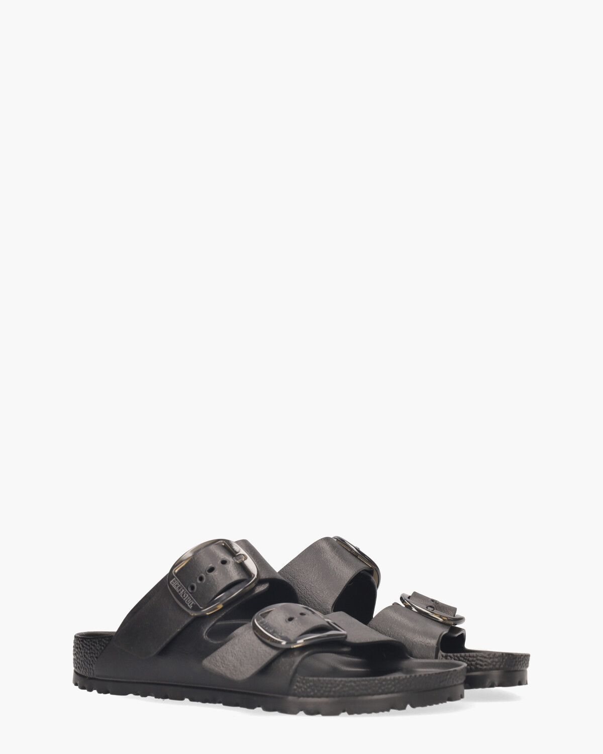 Arizona Big Buckle Zwart Damesslippers