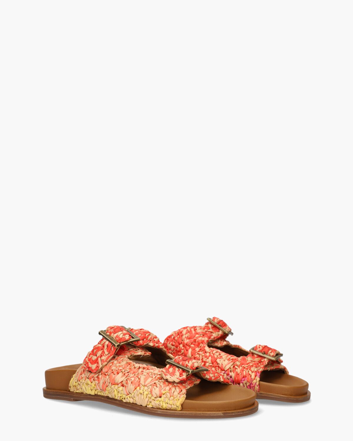 397013  Rood/Multicolor Damesslippers
