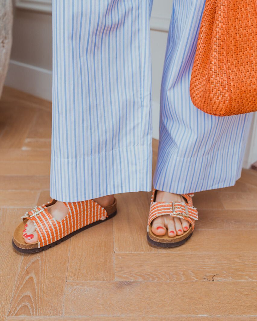 Noelle Oranje Damesslippers