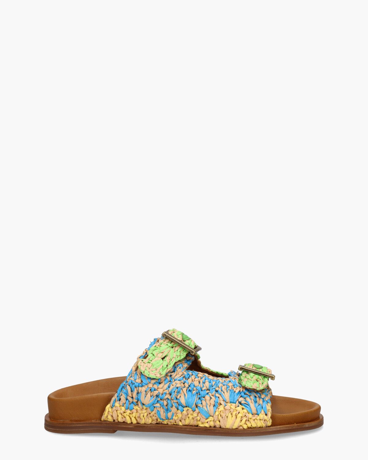 397013 Groen/Multicolor Damesslippers