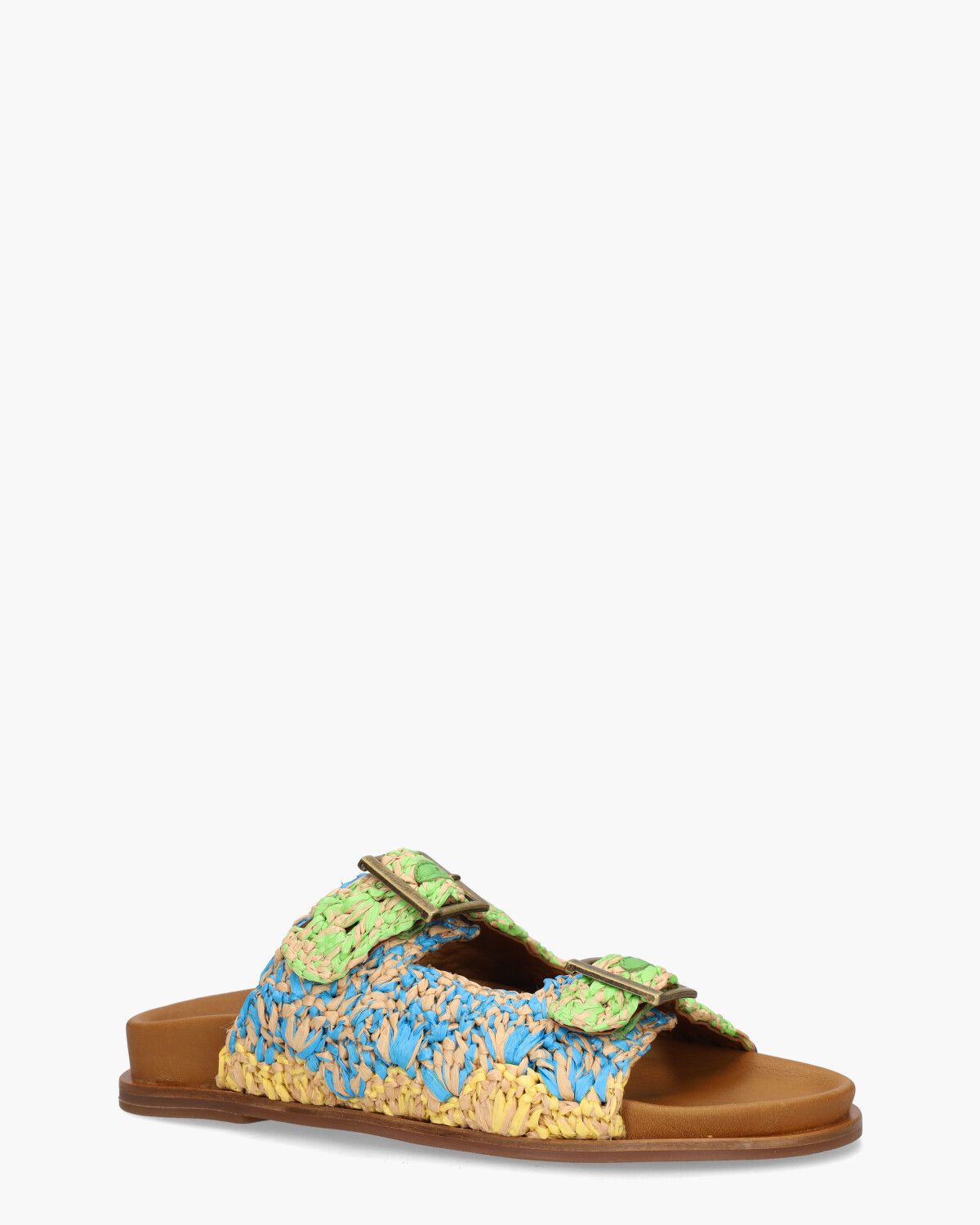 397013 Groen/Multicolor Damesslippers