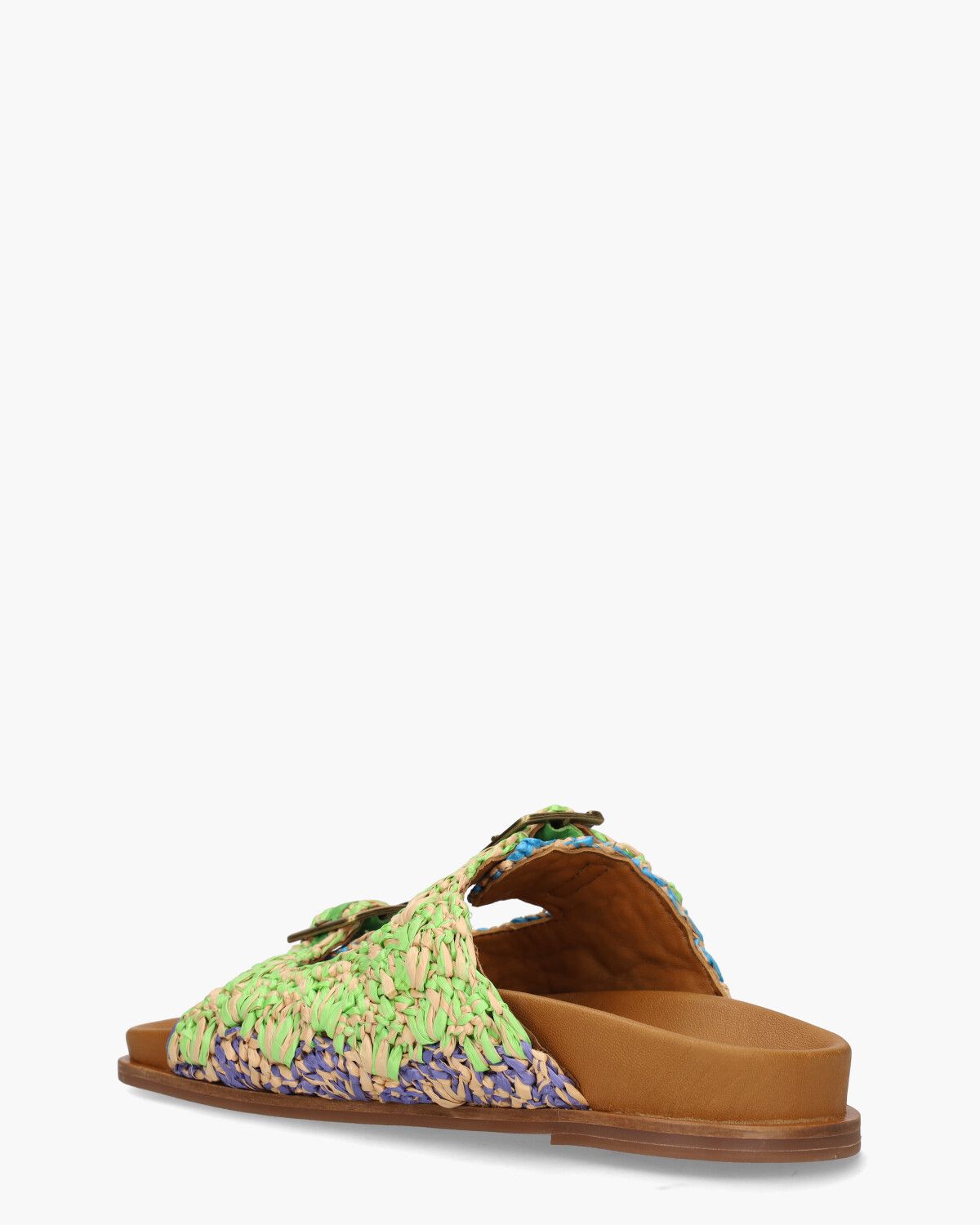 397013 Groen/Multicolor Damesslippers