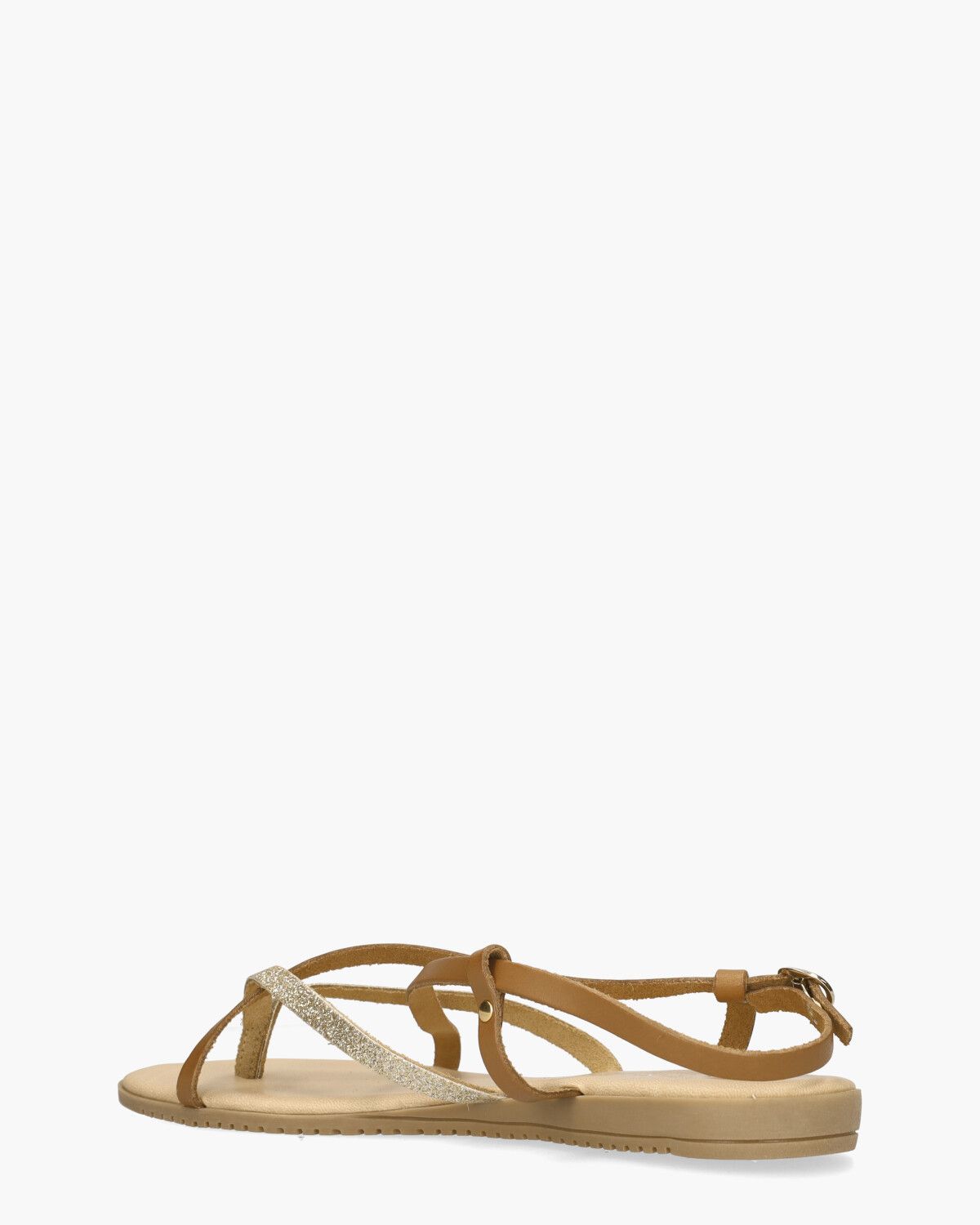 Tippy Cognac/Goud Damesslippers