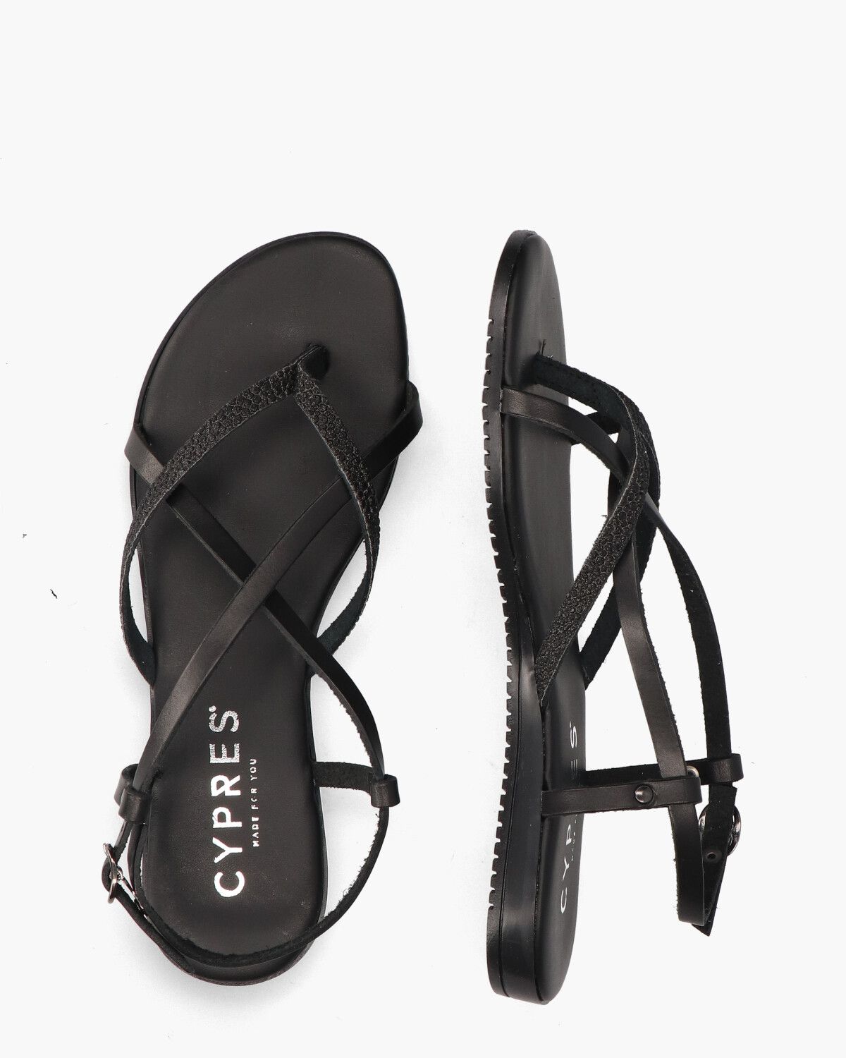 Cypres sandalen zwart discount