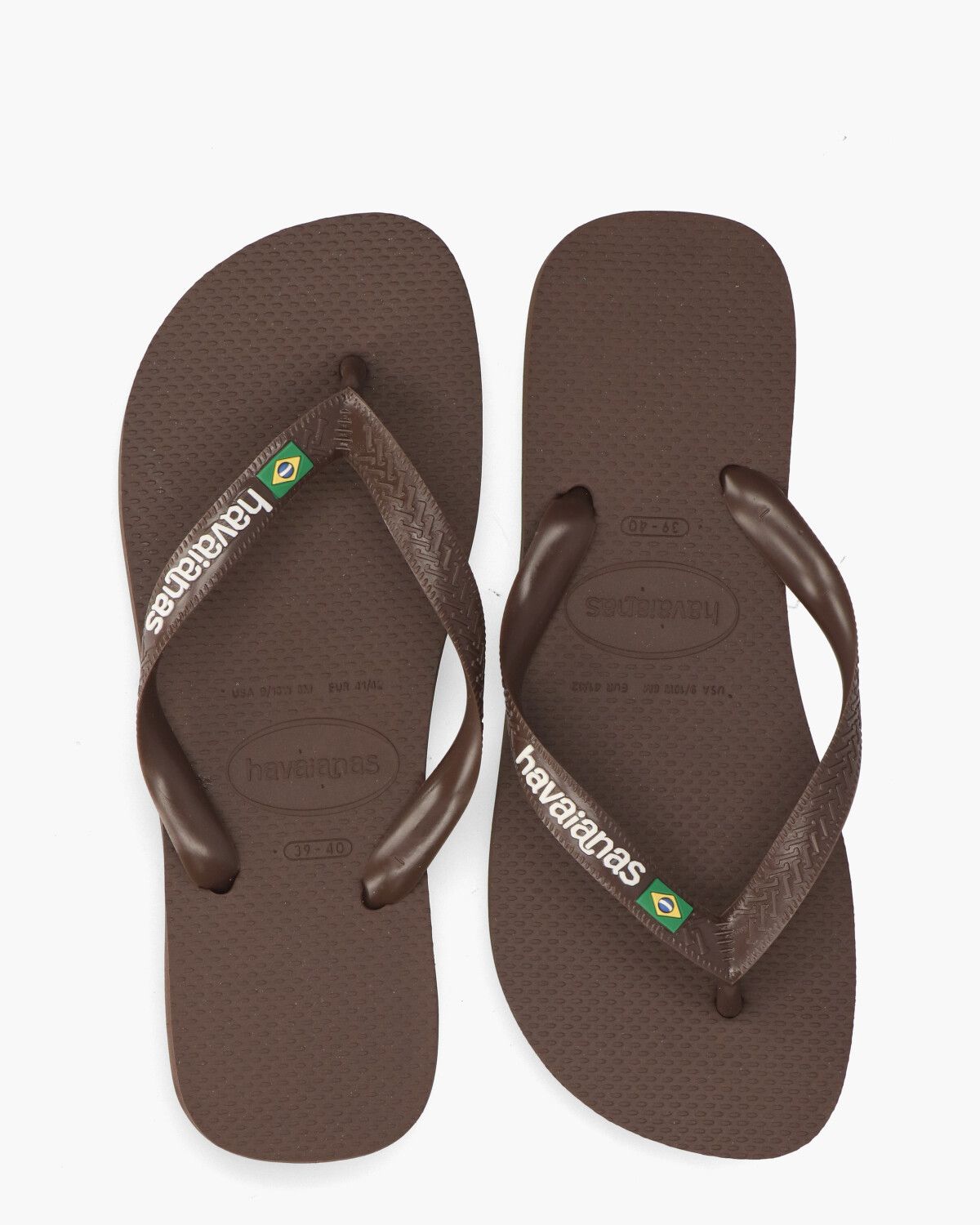 Brasil Logo Donkerbruin Herenslippers